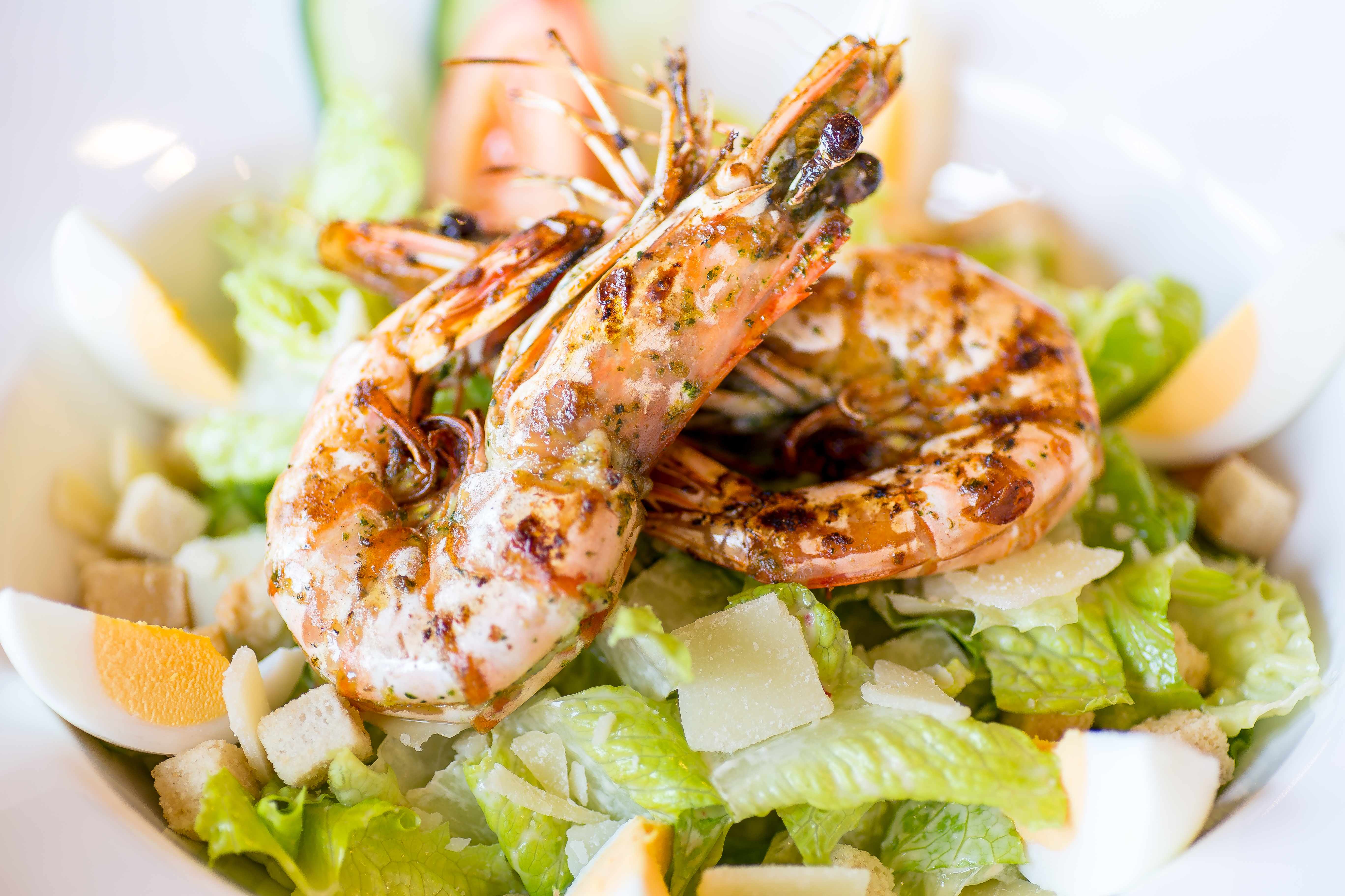 Verse garnalen salade